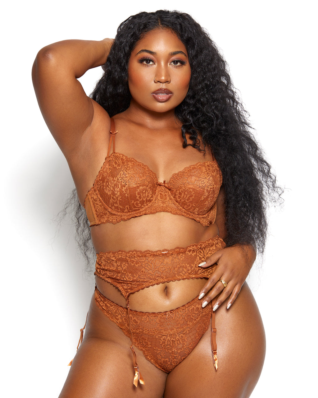 nude floral lace unlined balconette bra curvy