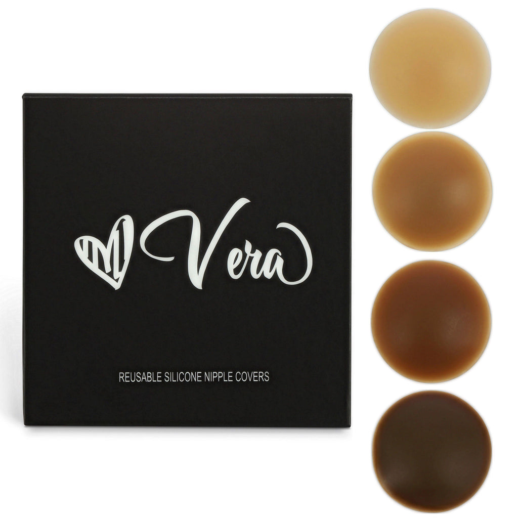 Love, Vera Silicone Nipple Covers Dark Brown
